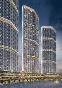 A6_DIMOND TOWER_CANAL SIDE_NIGHT VIEW_RENDER